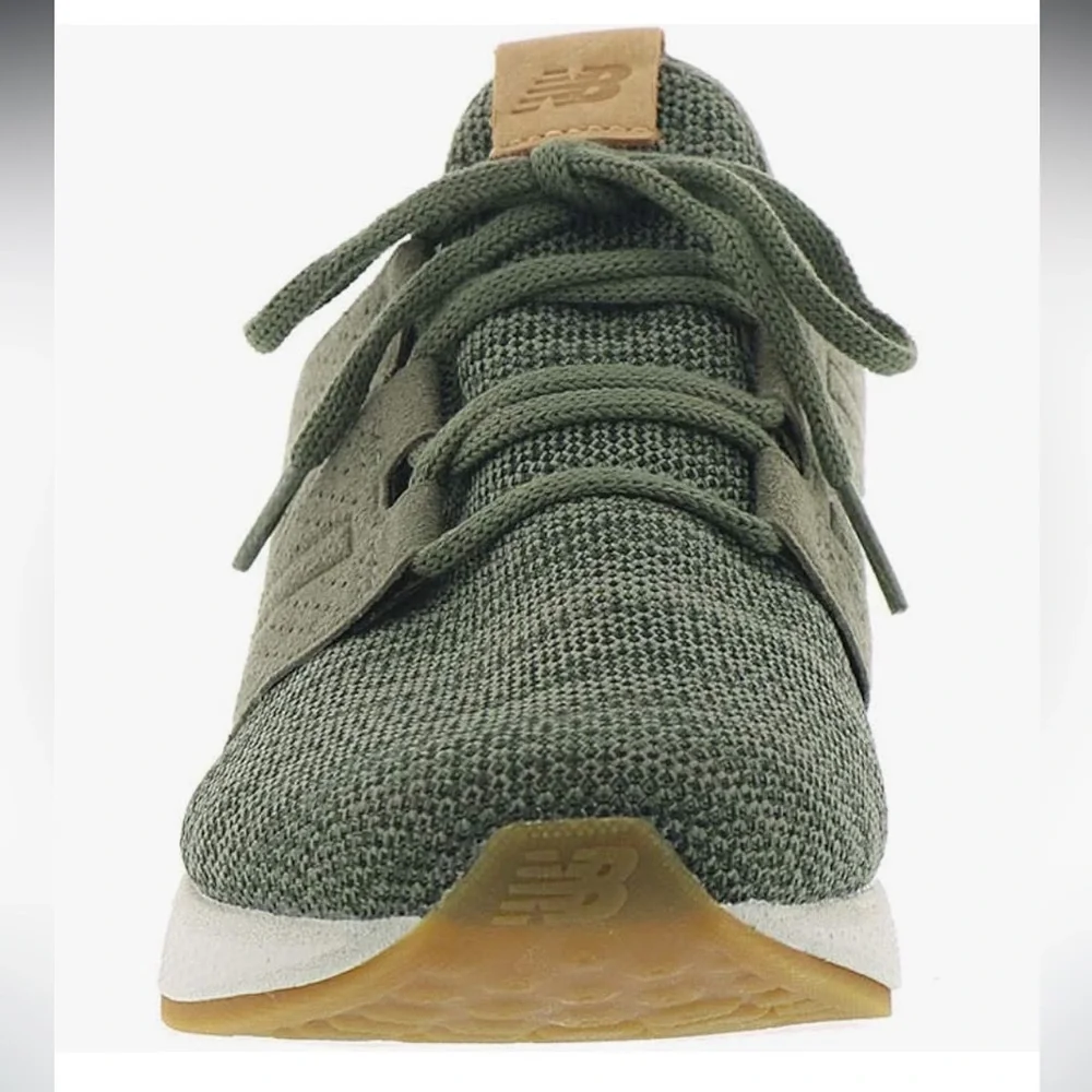 Men’s New Balance Fresh Foam Cruz v2 Knit Military Foliage Green Running Shoes - Picture 5 of 13